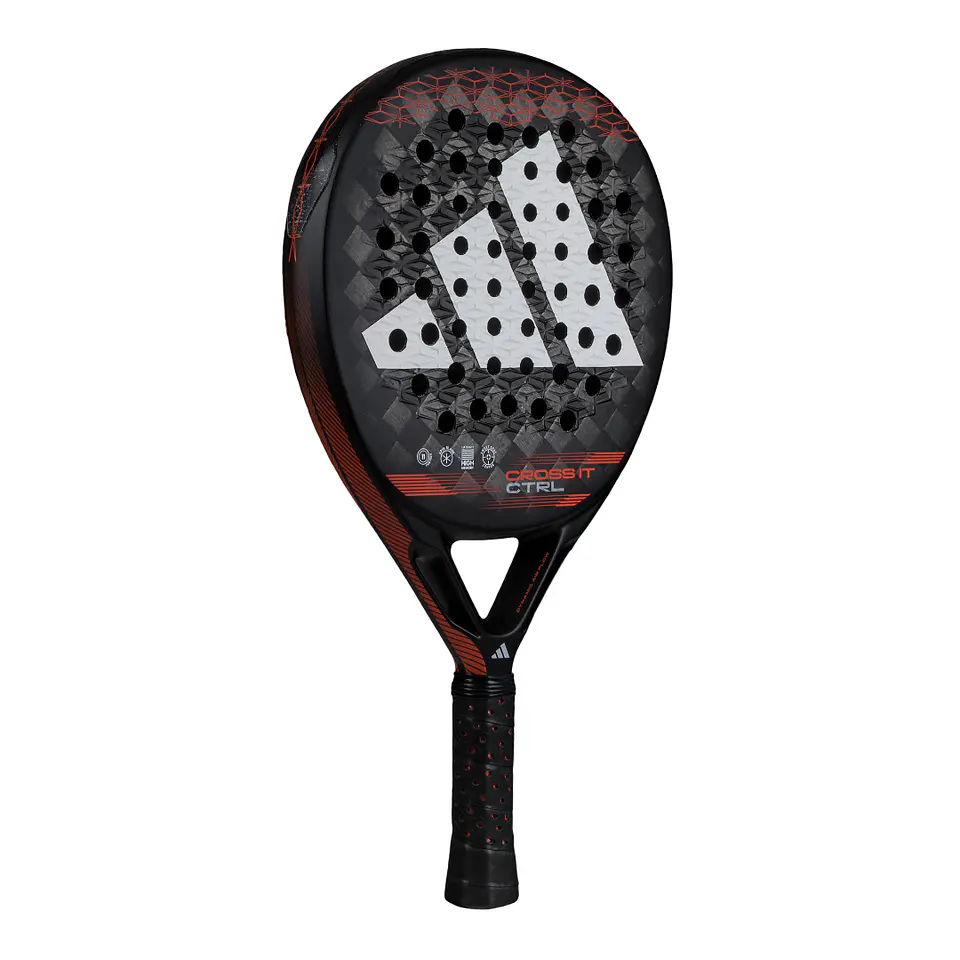 Pala de pádel Adidas Cross It Ctrl Black Solar Red 2024 2