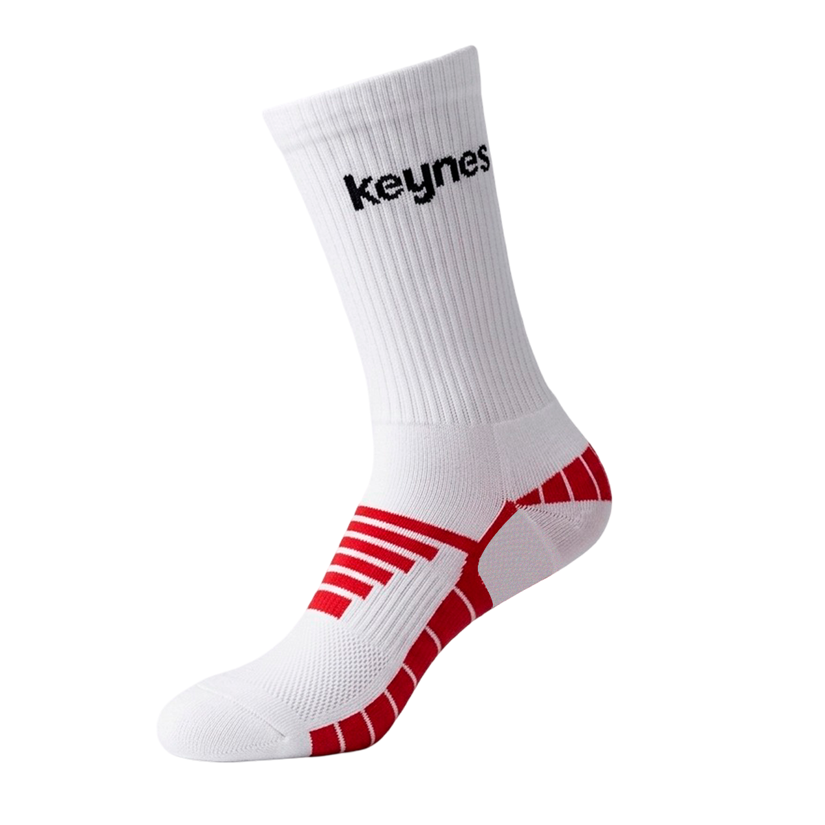 Calcetin Keynes blanco rojo