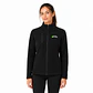 Chaqueta Polar panal Padel Partner negro bordado mujer - Miniatura 1