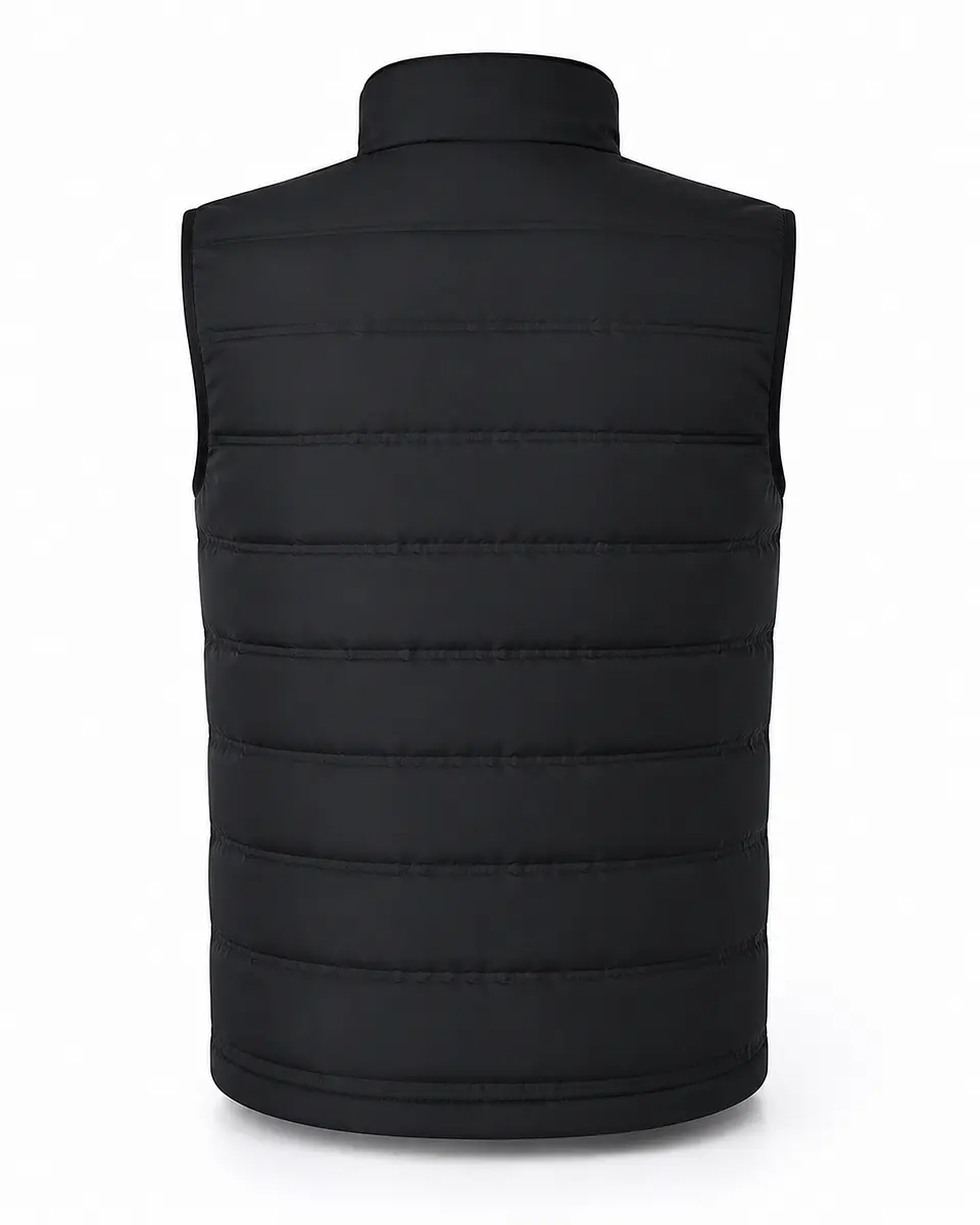 Chaqueta Térmica Padel Partner Sin Mangas Negro Bordado  3