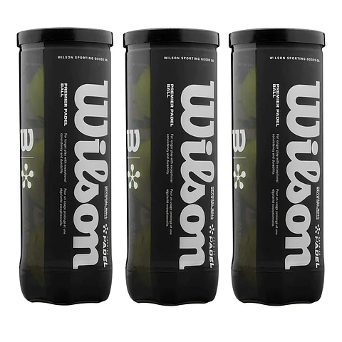 Pack de pelotas de padel Wilson Premier Padel