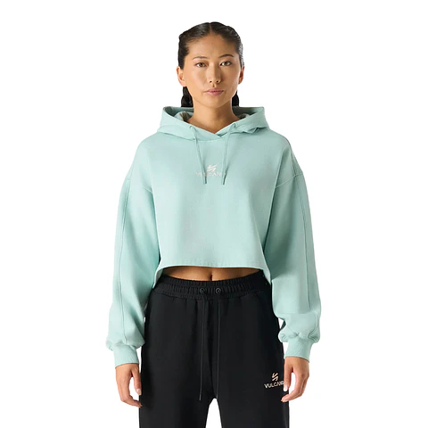 Polerón Vulcano Mujer Cool Down Sweatshirt Hoody Jade Vulcano