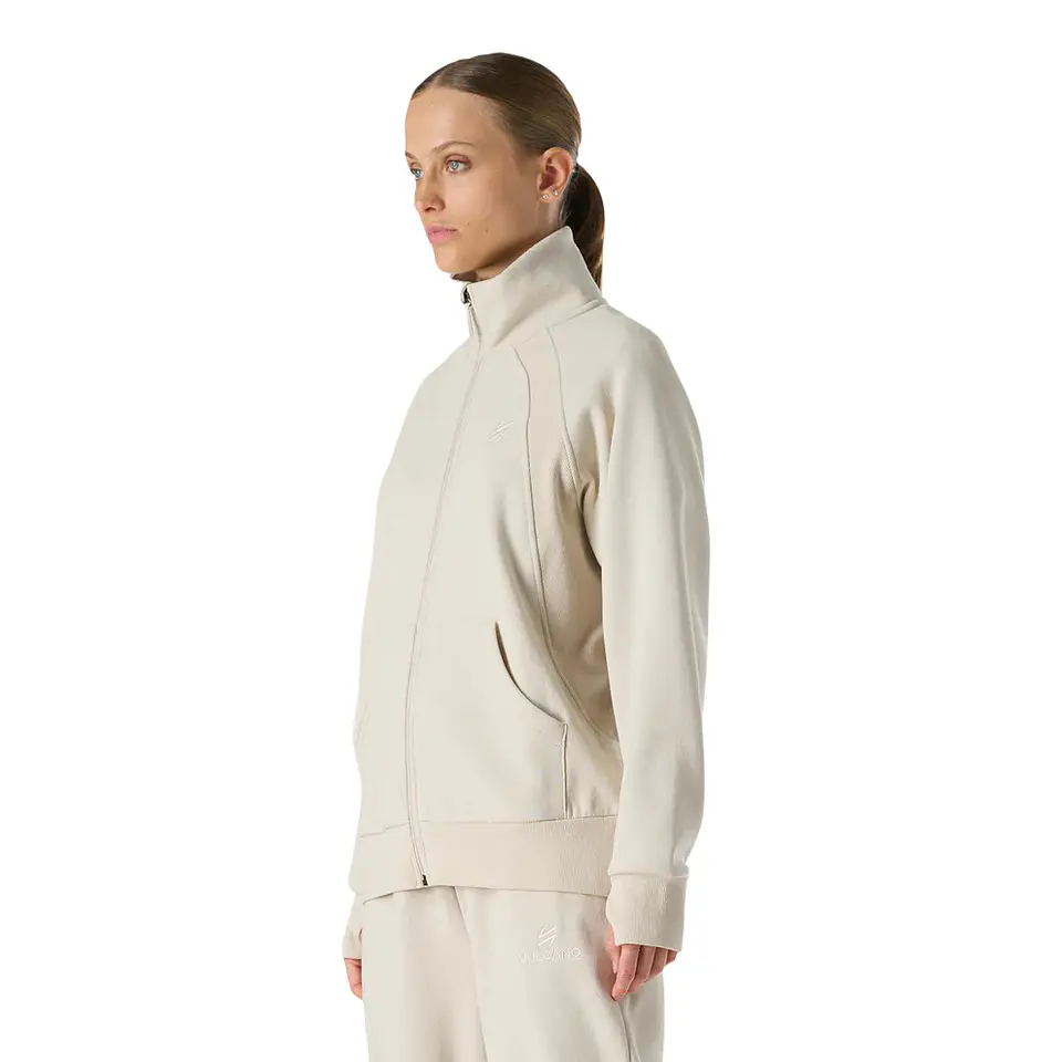 Polerón Vulcano Mujer Cool Down Full Zip Sweatshirt Crema Vulcano 2