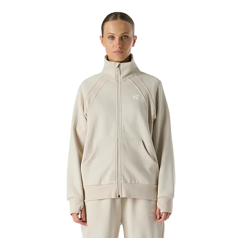 Polerón Vulcano Mujer Cool Down Full Zip Sweatshirt Crema Vulcano