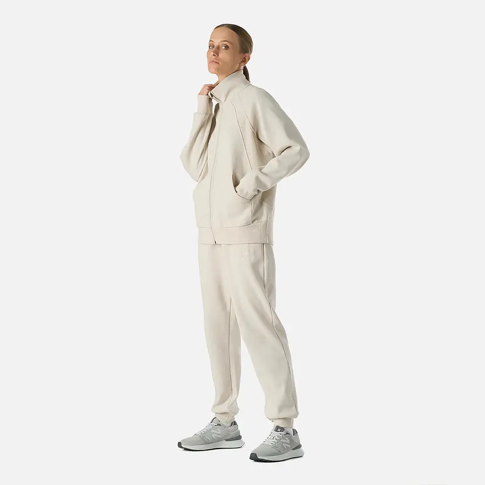 Polerón Vulcano Mujer Cool Down Full Zip Sweatshirt Crema Vulcano 3