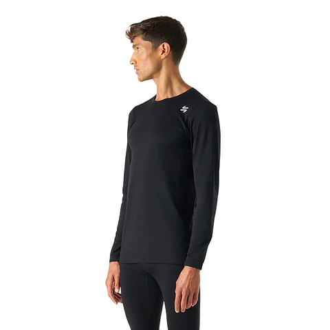 Primera Capa Vulcano Hombre Built To Move Warm Shield Top Negro