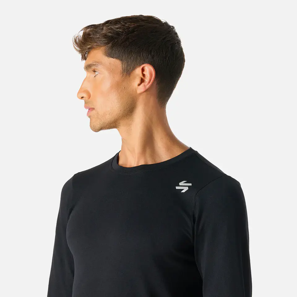 Primera Capa Vulcano Hombre Built To Move Warm Shield Top Negro 4
