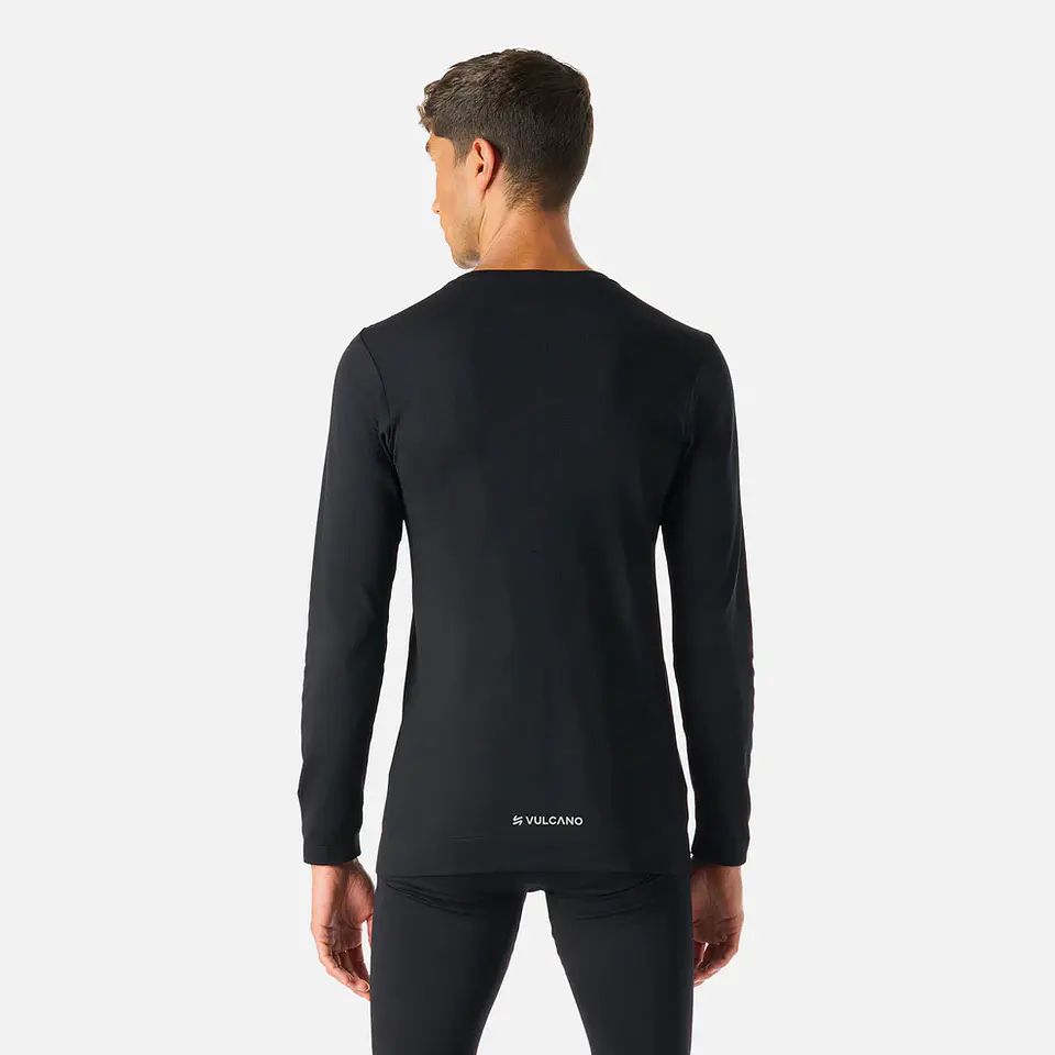 Primera Capa Vulcano Hombre Built To Move Warm Shield Top Negro 6