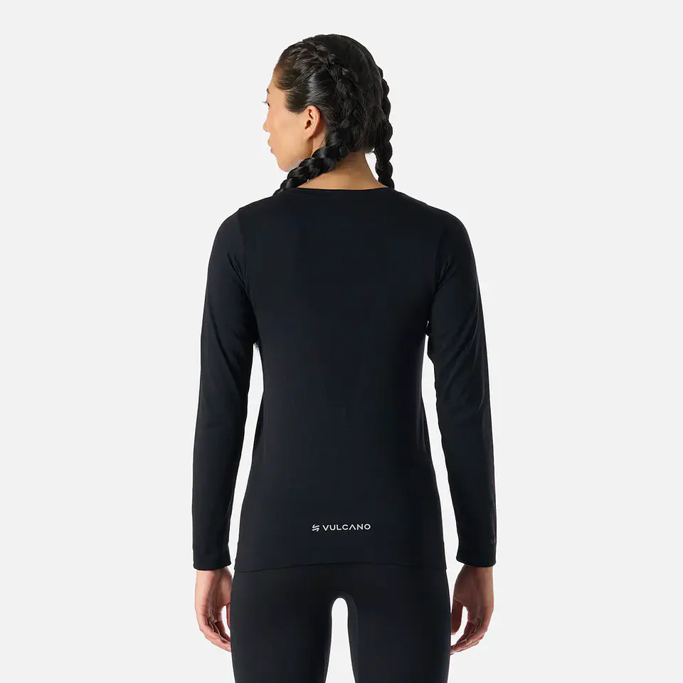 Primera Capa Vulcano Mujer Built To Move Warm Shield Top Negro 6