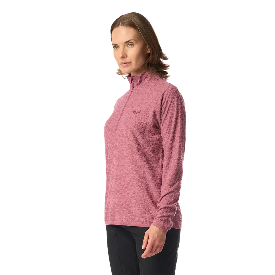 Polerón Lippi Jacaranda Nano-F 1/4 Zip Rosa Claro 2