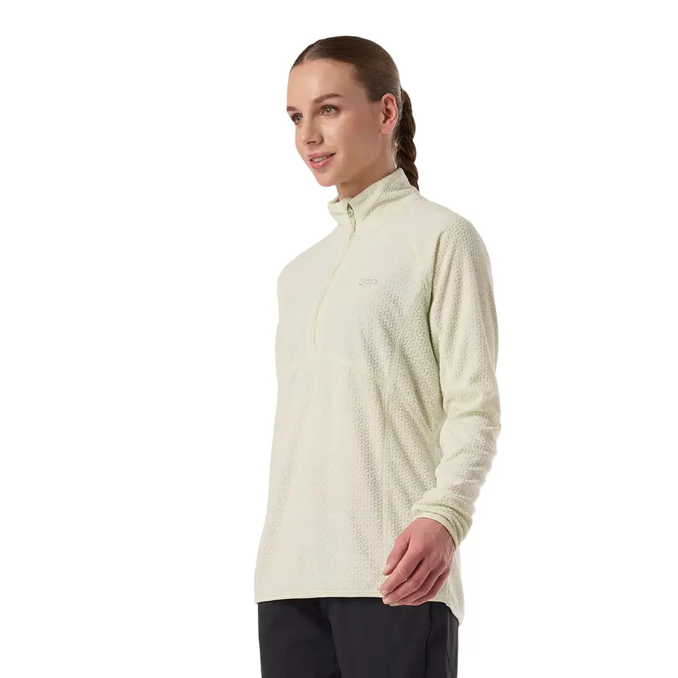 Polerón Lippi Mujer Jacaranda Nano-F 1/4 Zip Verde Claro 2
