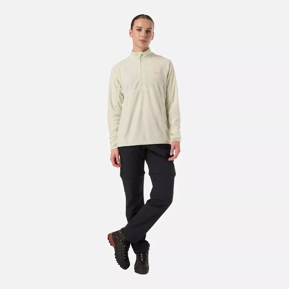 Polerón Lippi Mujer Jacaranda Nano-F 1/4 Zip Verde Claro 3