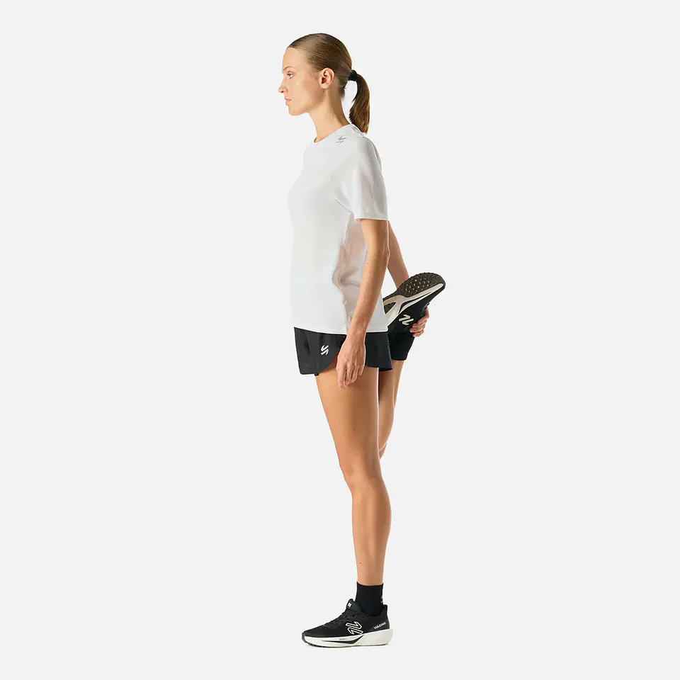 Polera Mujer Built To Move Pro T-Shirt Blanco Vulcano 7