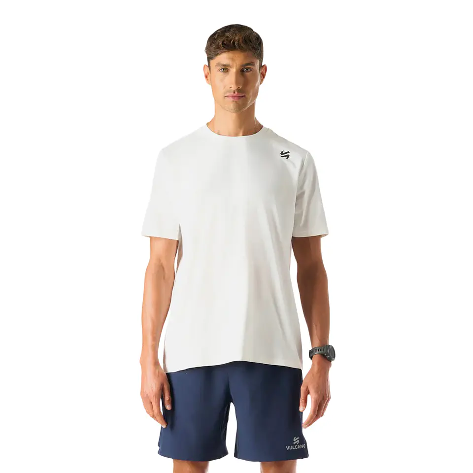 Polera Hombre Tempo T-Shirt Blanco Vulcano 1