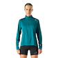 Polerón Mujer Built To Move 1/4 Zip Midlayer Petroleo Vulcano - Miniatura 1