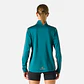 Polerón Mujer Built To Move 1/4 Zip Midlayer Petroleo Vulcano - Miniatura 7