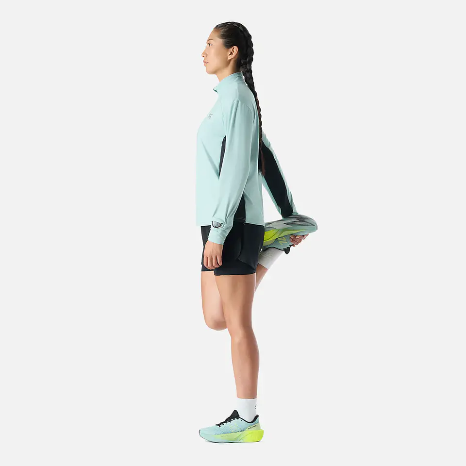 Polerón Mujer Tempo 1/4 Zip Midlayer Jade Vulcano 7
