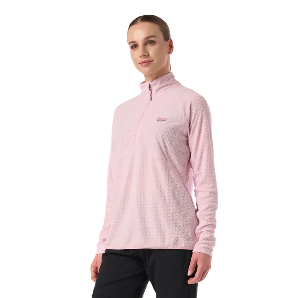 Polerón Lippi Jacaranda Nano-F 1/4 Zip Rosa Claro 2