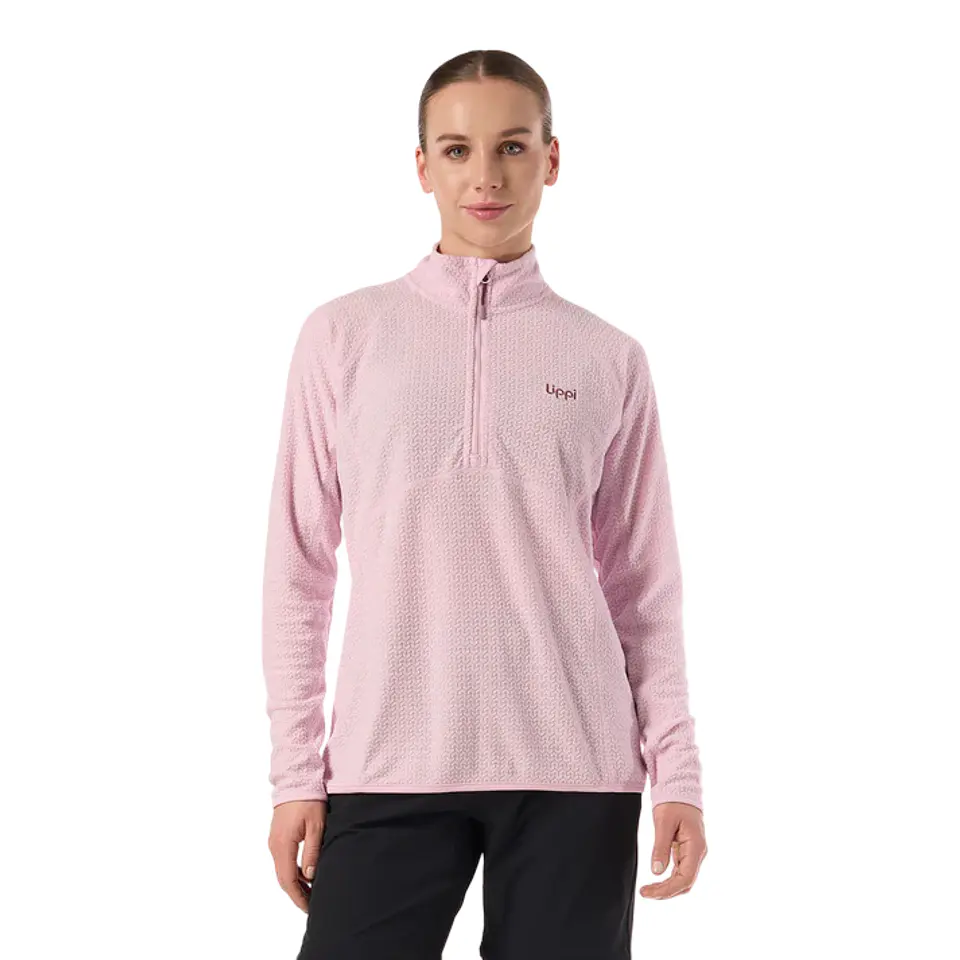 Polerón Lippi Jacaranda Nano-F 1/4 Zip Rosa Claro 1