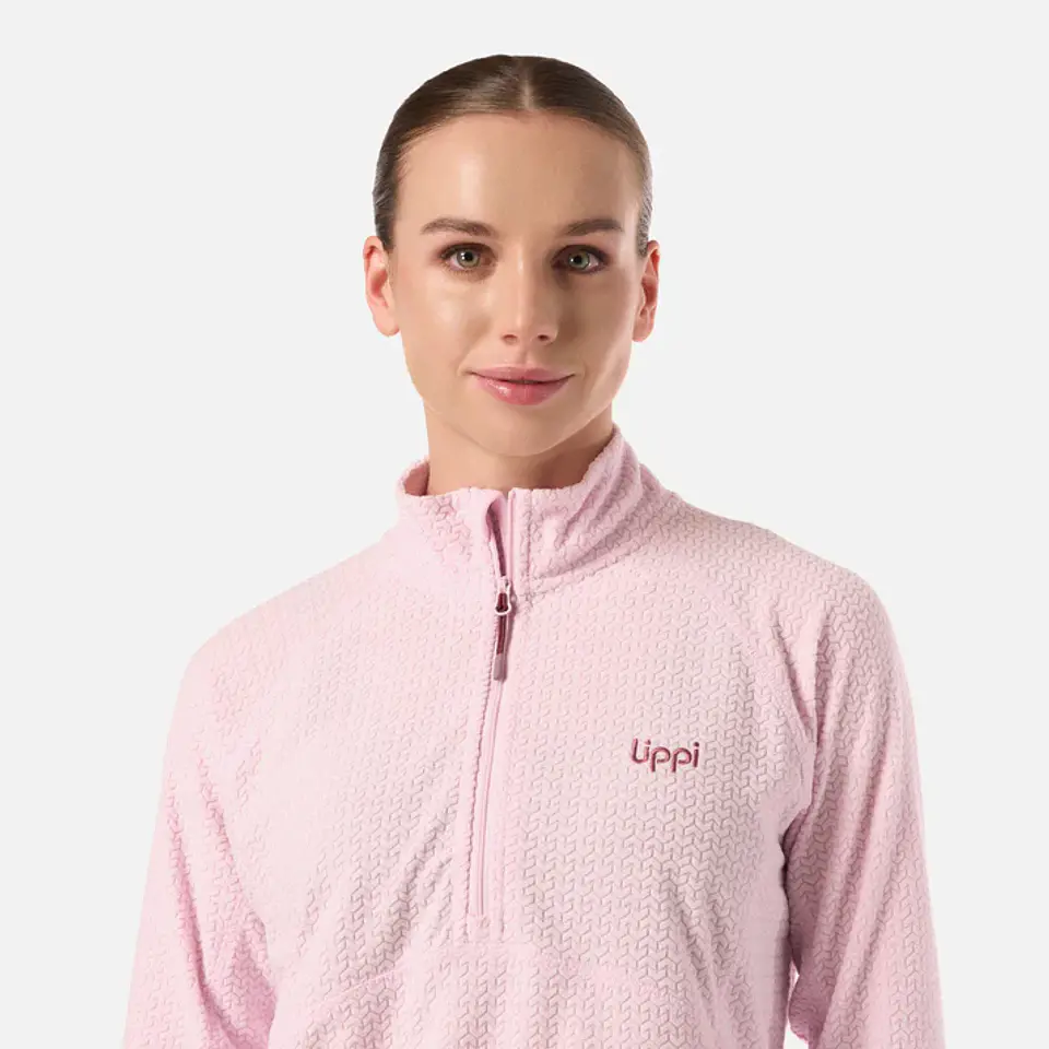 Polerón Lippi Jacaranda Nano-F 1/4 Zip Rosa Claro 5