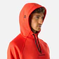 Polerón Vulcano Tempo Sweatshirt Hoody Rojo Anaranjado - Miniatura 4