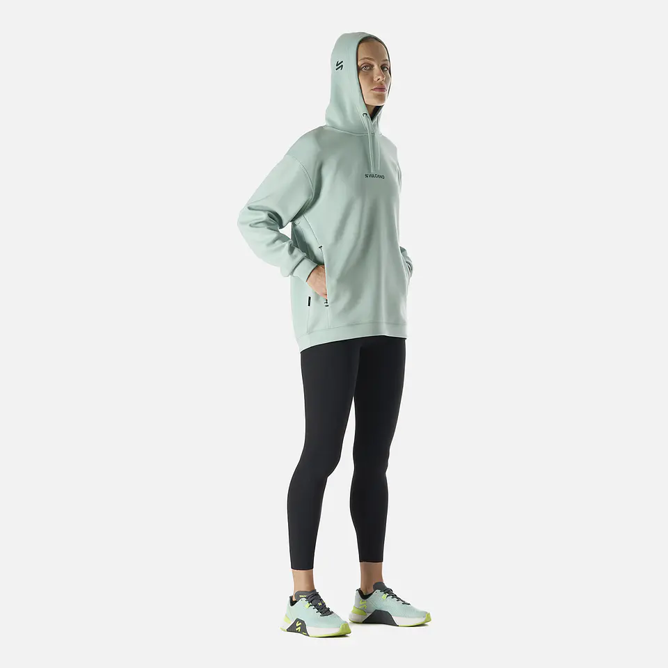 Polerón Vulcano Mujer Tempo Active Sweatshit Hoody Jade 4