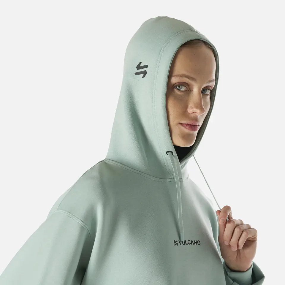 Polerón Vulcano Mujer Tempo Active Sweatshit Hoody Jade 6