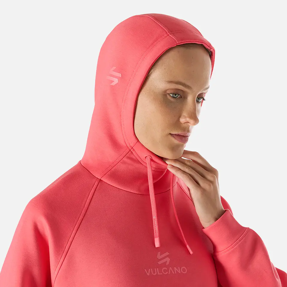 Poleron Vulcano Tempo Sweatshirt Hoody Coral 5
