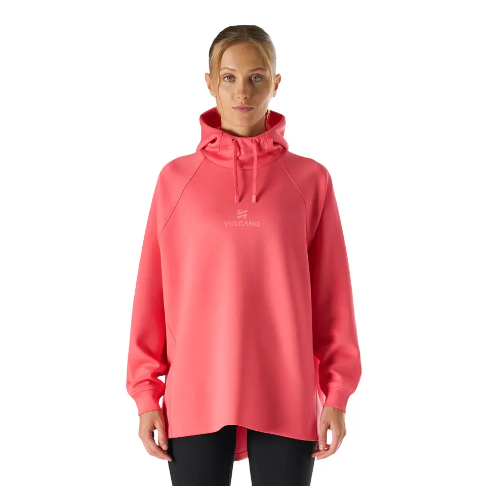Poleron Vulcano Tempo Sweatshirt Hoody Coral 1