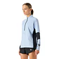 Polerón Vulcano Mujer Built To Move Pro 1/4 Zip Midlayer Celeste  - Miniatura 2