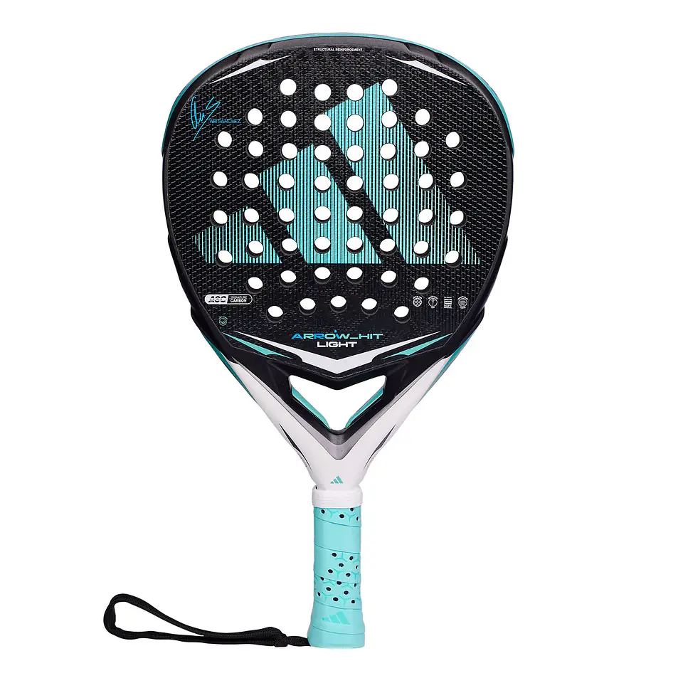 Pala de pádel Adidas Arrow Hit Light 3.5 Black Anthracite Ari Sánchez 2026 1