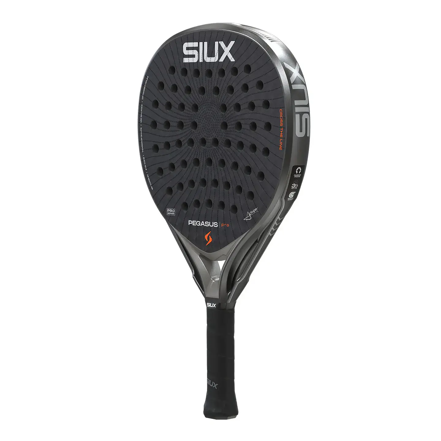 Pala de pádel Siux Pegasus Pro Storm Grey 2026 3
