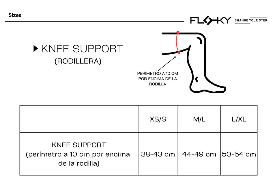 Floky Rodillera Knee Support White 4