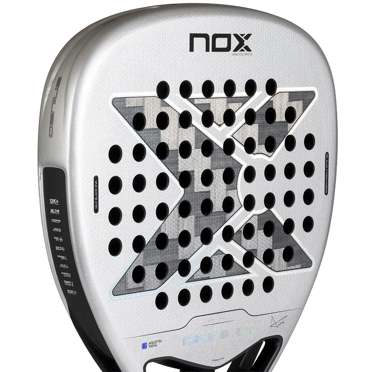 Pala de pádel Nox Genius 12K ALUM XTREM Lite by Agustin Tapia 2027 (PRE-VENTA) 4