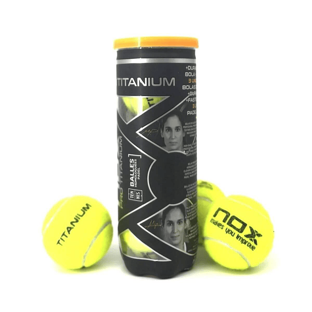 Tarro Pelotas Padel Nox Pro Titanium 3