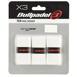 Overgrip Bullpadel Pack x3 Thin Blanco