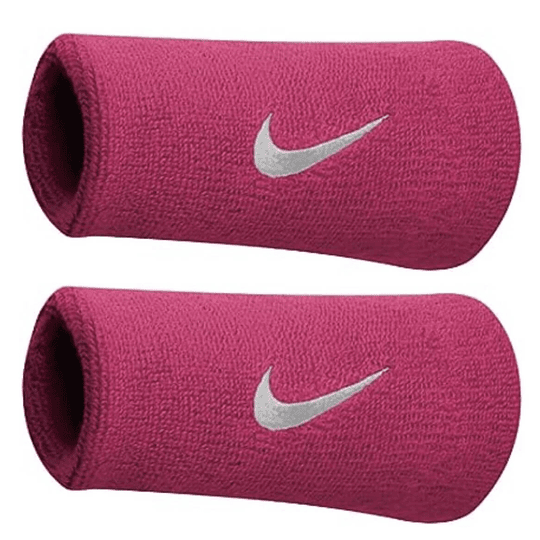 Muñequera Nike Premier fucsia Logo Blanco Sellada