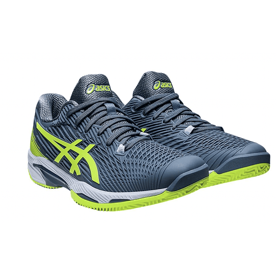 Zapatillas Asics Solution Speed FF 2 Steel Blue Hazard Verde