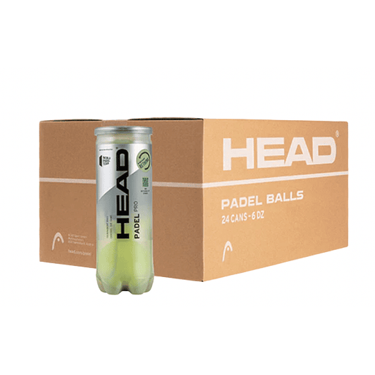 Pelotas Tenis Head 3B Padel Pro Caja 24 unidades
