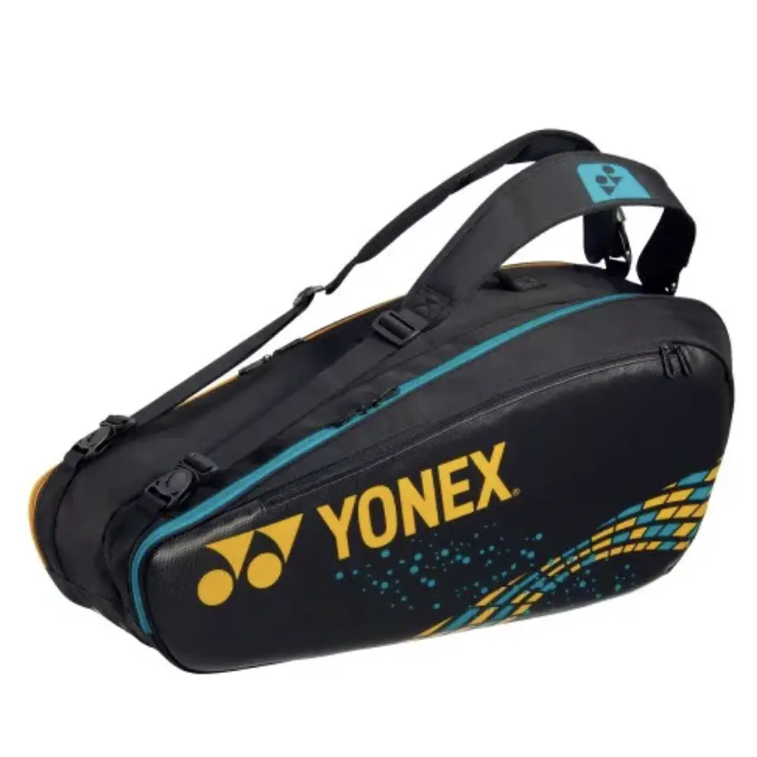 Bolso de tenis Yonex Pro Dorado X6  1