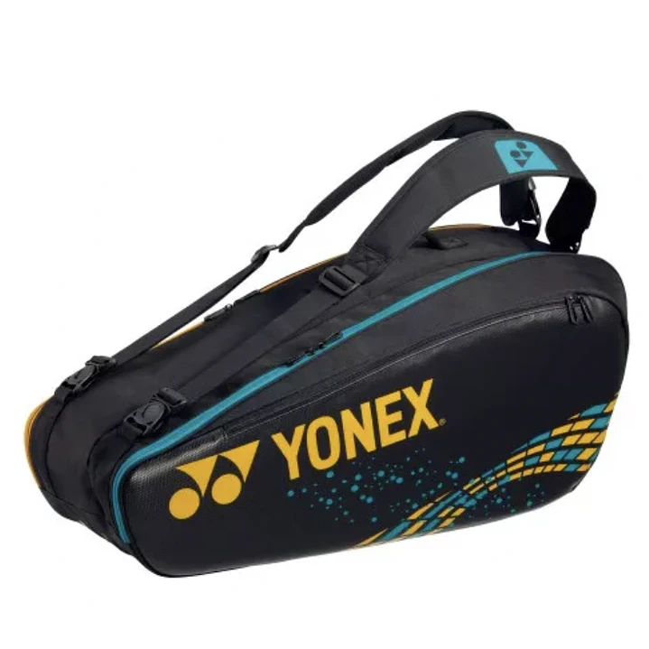 Bolso de tenis Yonex Pro Dorado X6  1
