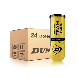 Caja de pelotas de pádel Dunlop Team (24 unidades)