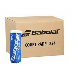 Caja De Pelotas de pádel Babolat Court X3 (24 unidades)