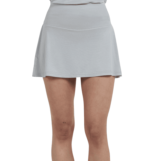 Falda Bullpadel Druso Gris Perla