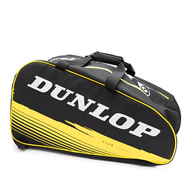 Bolso paletero de pádel Dunlop Club Negro Amarillo
