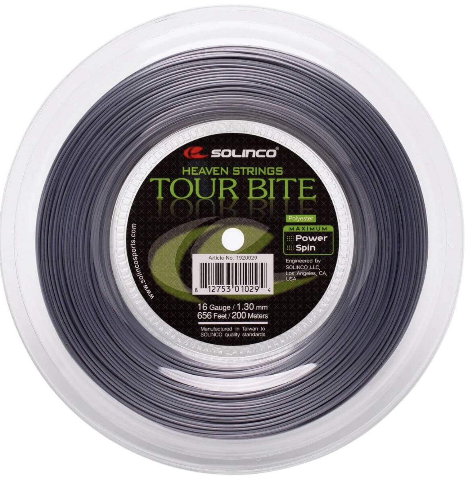 Cuerda De Tenis Solinco Tour Bite Gris