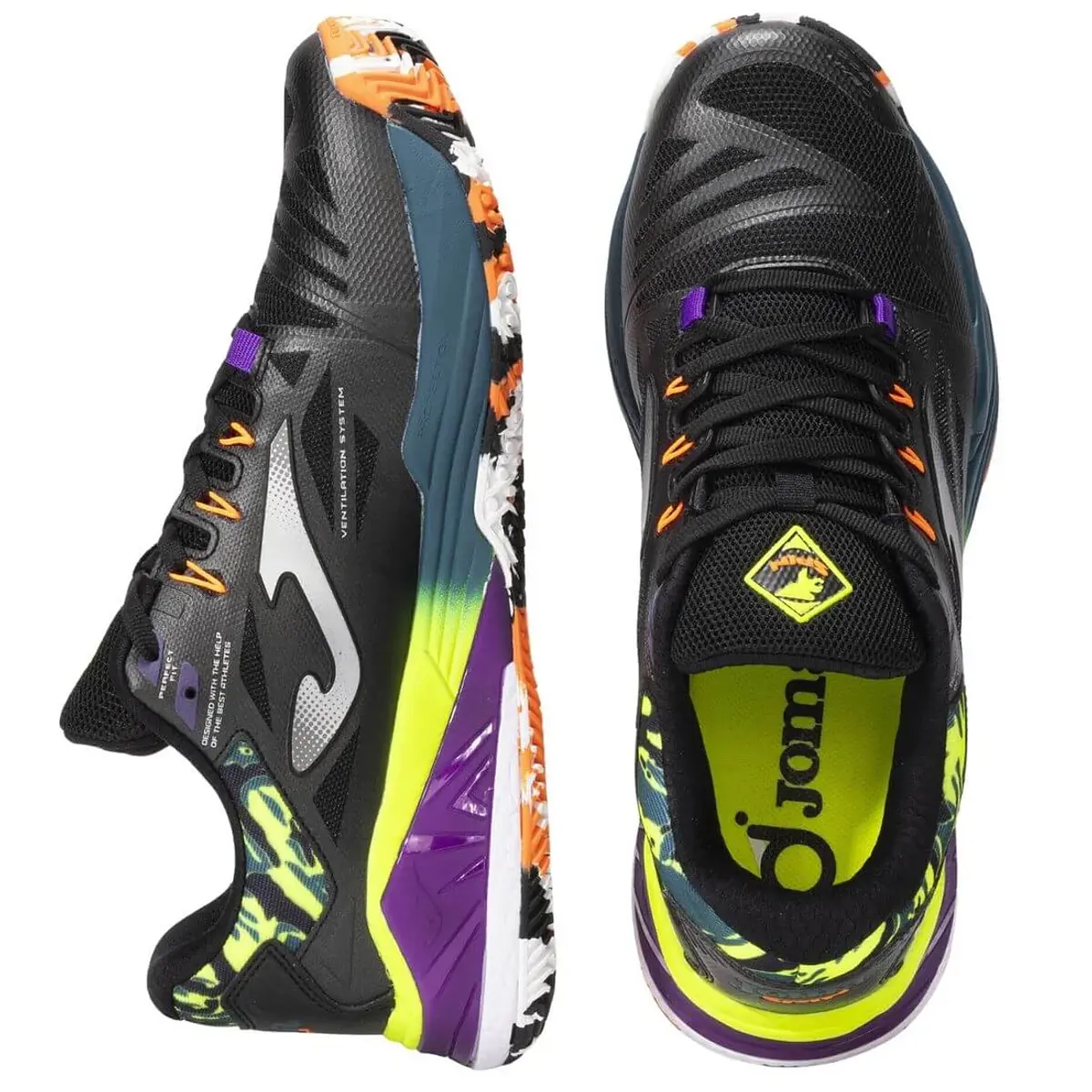 Scarpe Da Paddle Joma Serie Spin Uomo: Prestazioni Alte, Suola Gomma DURABILITY, Tomaia Mesh VTS