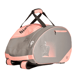 Bolso Paletero de pádel Black Crown Hurricane 2.0 Gris- Coral