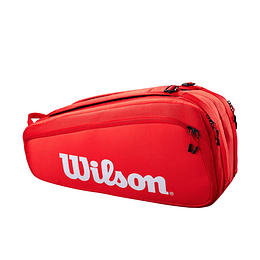 Bolso de tenis Wilson Super Tour Rojo 9PK