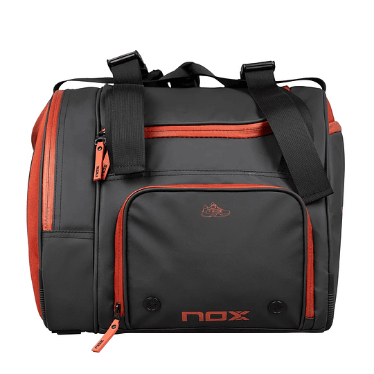 Bolso Paletero de pádel Nox Luxury Open Series Negro / Rojo